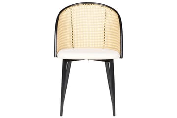 Set med 2 matstolar Cornell - Svart, beige, ljust trä - Möbler - Fåtölj & stolar - Matstol & köksstol