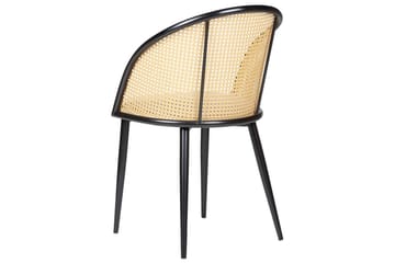 Set med 2 matstolar Cornell - Svart, beige, ljust trä - Möbler - Fåtölj & stolar - Matstol & köksstol