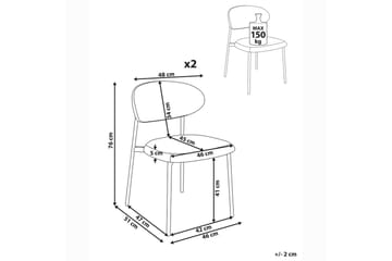 Set med 2 matstolar Cowley - Möbler - Fåtölj & stolar - Matstol & köksstol