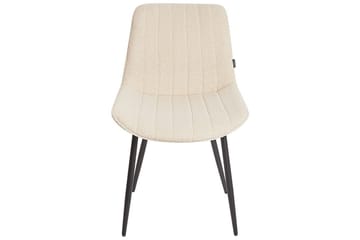 Set med 2 matstolar Dubrovnik - Beige, svart/Bouclé - Möbler - Fåtölj & stolar - Matstol & köksstol