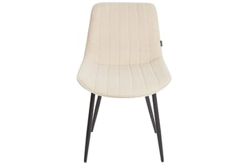 Set med 2 matstolar Dubrovnik - Beige, svart/Bouclé - Möbler - Fåtölj & stolar - Matstol & köksstol