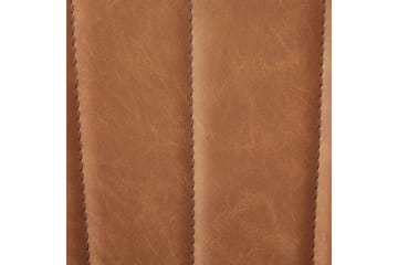 Set med 2 matstolar Dubrovnik - Brun, Svart/Konstläder - Möbler - Fåtölj & stolar - Matstol & köksstol