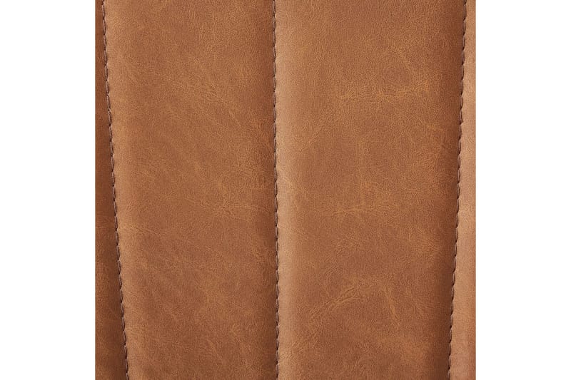 Set med 2 matstolar Dubrovnik - Brun, Svart/Konstläder - Möbler - Fåtölj & stolar - Matstol & köksstol