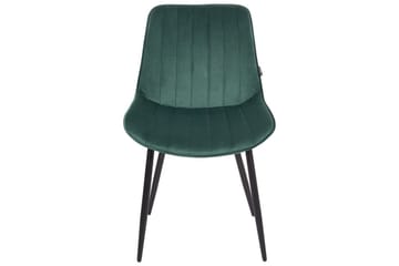 Set med 2 matstolar Dubrovnik - Grön, Svart/Sammet - Möbler - Fåtölj & stolar - Matstol & köksstol