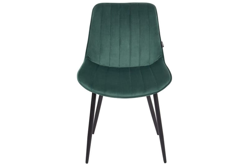 Set med 2 matstolar Dubrovnik - Grön, Svart/Sammet - Möbler - Fåtölj & stolar - Matstol & köksstol