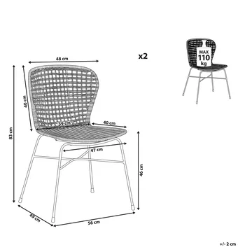 Set med 2 matstolar Elfros - Möbler - Fåtölj & stolar - Matstol & köksstol