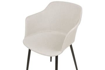 Set med 2 matstolar Elim - Beige, svart - Möbler - Fåtölj & stolar - Matstol & köksstol