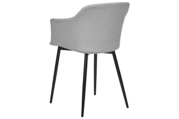 Set med 2 matstolar Elim - Grå, svart - Möbler - Fåtölj & stolar - Matstol & köksstol