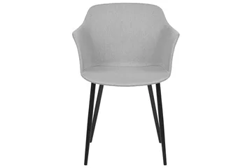 Set med 2 matstolar Elim - Grå, svart - Möbler - Fåtölj & stolar - Matstol & köksstol