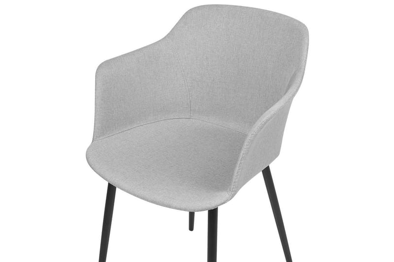 Set med 2 matstolar Elim - Grå, svart - Möbler - Fåtölj & stolar - Matstol & köksstol