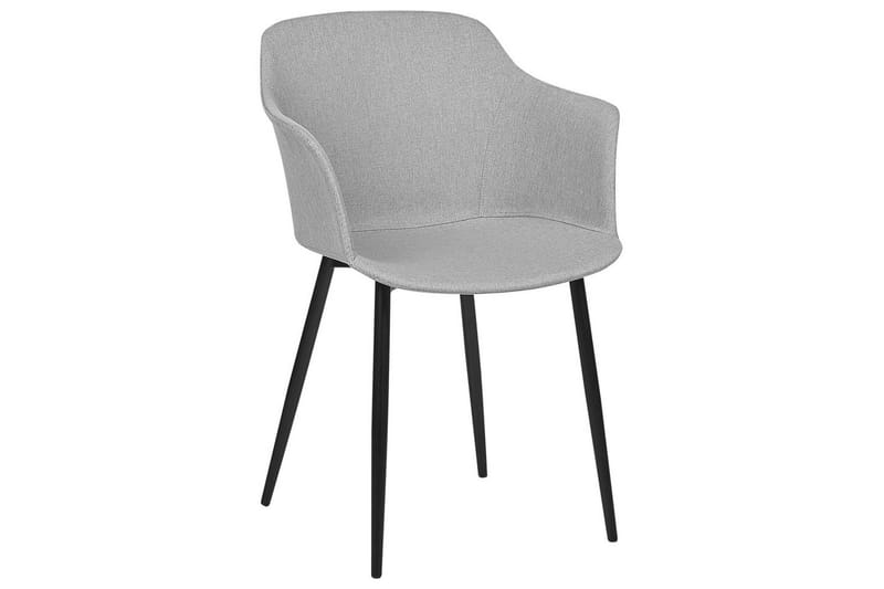 Set med 2 matstolar Elim - Grå, svart - Möbler - Fåtölj & stolar - Matstol & köksstol