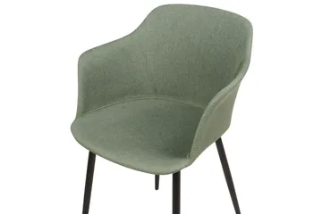 Set med 2 matstolar Elim - Grön, Svart - Möbler - Fåtölj & stolar - Matstol & köksstol