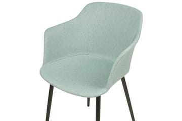 Set med 2 matstolar Elim - Mintgrön, Svart - Möbler - Fåtölj & stolar - Matstol & köksstol