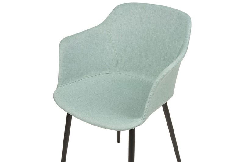 Set med 2 matstolar Elim - Mintgrön, Svart - Möbler - Fåtölj & stolar - Matstol & köksstol