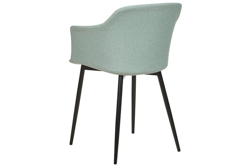 Set med 2 matstolar Elim - Mintgrön, Svart - Möbler - Fåtölj & stolar - Matstol & köksstol