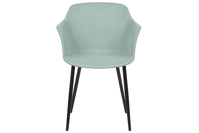 Set med 2 matstolar Elim - Mintgrön, Svart - Möbler - Fåtölj & stolar - Matstol & köksstol