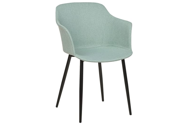 Set med 2 matstolar Elim - Mintgrön, Svart - Möbler - Fåtölj & stolar - Matstol & köksstol