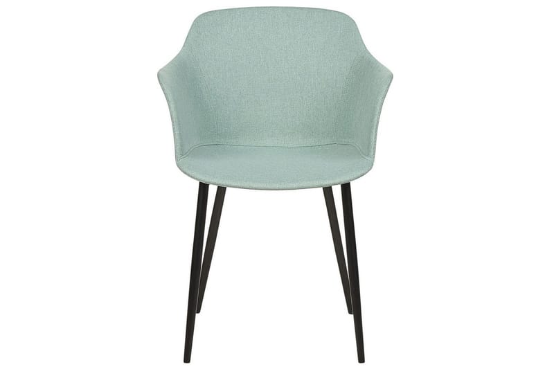 Set med 2 matstolar Elim - Mintgrön, Svart - Möbler - Fåtölj & stolar - Matstol & köksstol