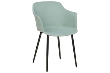 Set med 2 matstolar Elim - Mintgrön, Svart - Möbler - Fåtölj & stolar - Matstol & köksstol