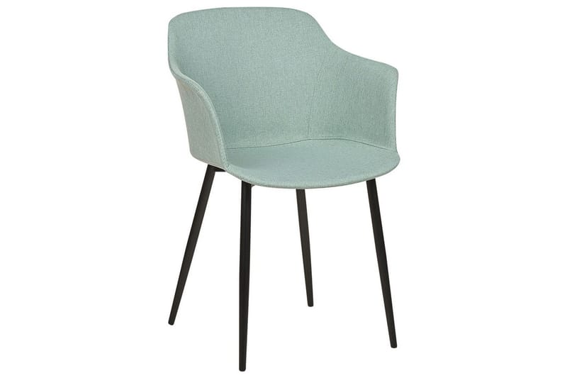 Set med 2 matstolar Elim - Mintgrön, Svart - Möbler - Fåtölj & stolar - Matstol & köksstol