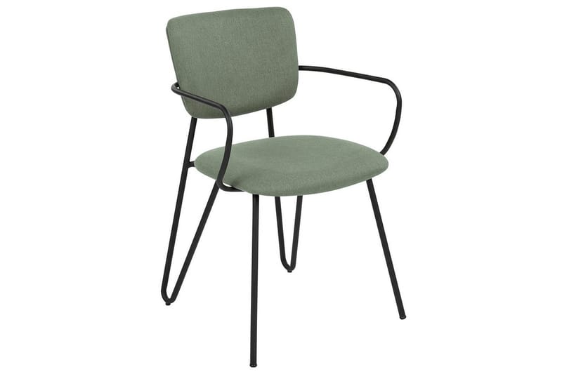 Set med 2 matstolar Elko - Grön, Svart - Möbler - Fåtölj & stolar - Matstol & köksstol