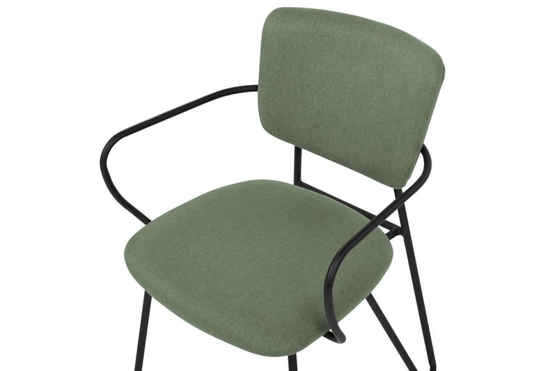 Set med 2 matstolar Elko - Grön, Svart - Möbler - Fåtölj & stolar - Matstol & köksstol