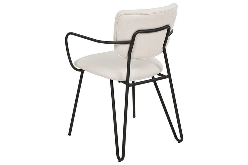 Set med 2 matstolar Elko - Vit, Svart - Möbler - Fåtölj & stolar - Matstol & köksstol