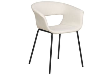 Set med 2 matstolar Elma - Beige, svart - Möbler - Fåtölj & stolar - Matstol & köksstol