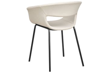 Set med 2 matstolar Elma - Beige, svart - Möbler - Fåtölj & stolar - Matstol & köksstol