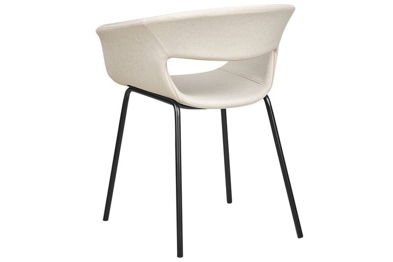 Set med 2 matstolar Elma - Beige, svart - Möbler - Fåtölj & stolar - Matstol & köksstol