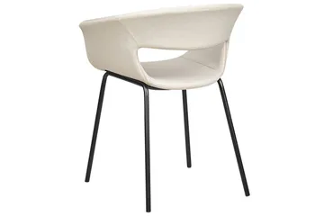 Set med 2 matstolar Elma - Beige, svart - Möbler - Fåtölj & stolar - Matstol & köksstol