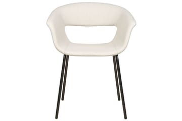 Set med 2 matstolar Elma - Beige, svart - Möbler - Fåtölj & stolar - Matstol & köksstol