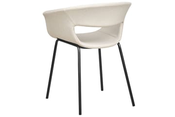 Set med 2 matstolar Elma - Beige, svart - Möbler - Fåtölj & stolar - Matstol & köksstol