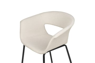 Set med 2 matstolar Elma - Beige, svart - Möbler - Fåtölj & stolar - Matstol & köksstol