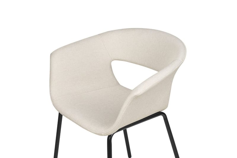 Set med 2 matstolar Elma - Beige, svart - Möbler - Fåtölj & stolar - Matstol & köksstol