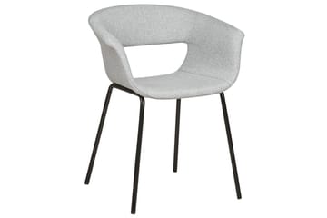 Set med 2 matstolar Elma - Grå, svart - Möbler - Fåtölj & stolar - Matstol & köksstol