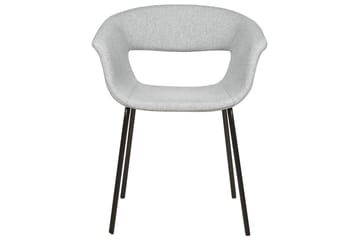 Set med 2 matstolar Elma - Grå, svart - Möbler - Fåtölj & stolar - Matstol & köksstol