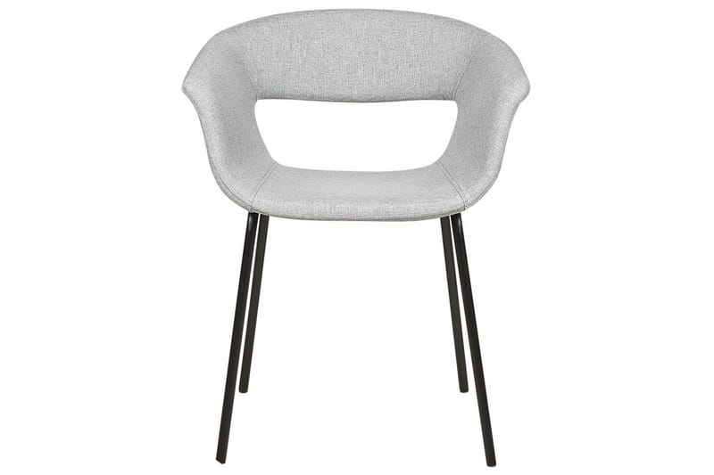 Set med 2 matstolar Elma - Grå, svart - Möbler - Fåtölj & stolar - Matstol & köksstol