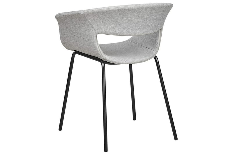 Set med 2 matstolar Elma - Grå, svart - Möbler - Fåtölj & stolar - Matstol & köksstol