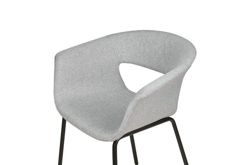 Set med 2 matstolar Elma - Grå, svart - Möbler - Fåtölj & stolar - Matstol & köksstol