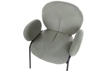 Set med 2 matstolar Ely - Grön, Svart - Möbler - Fåtölj & stolar - Matstol & köksstol