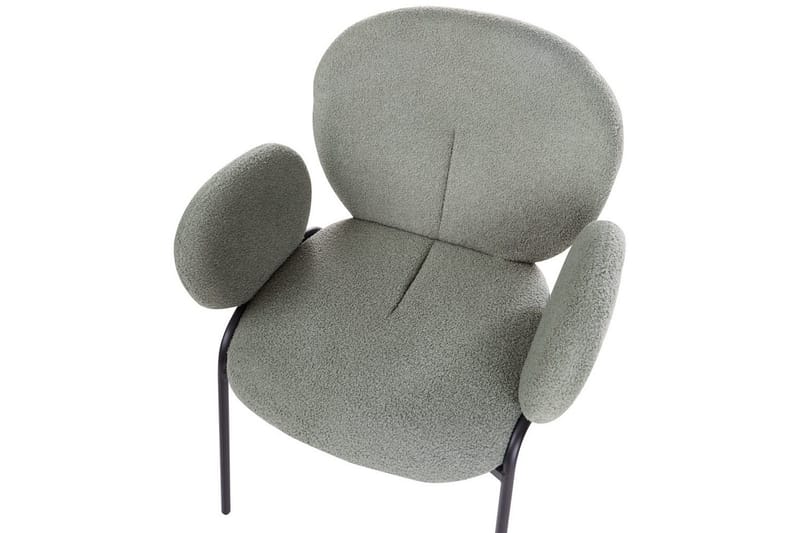 Set med 2 matstolar Ely - Grön, Svart - Möbler - Fåtölj & stolar - Matstol & köksstol