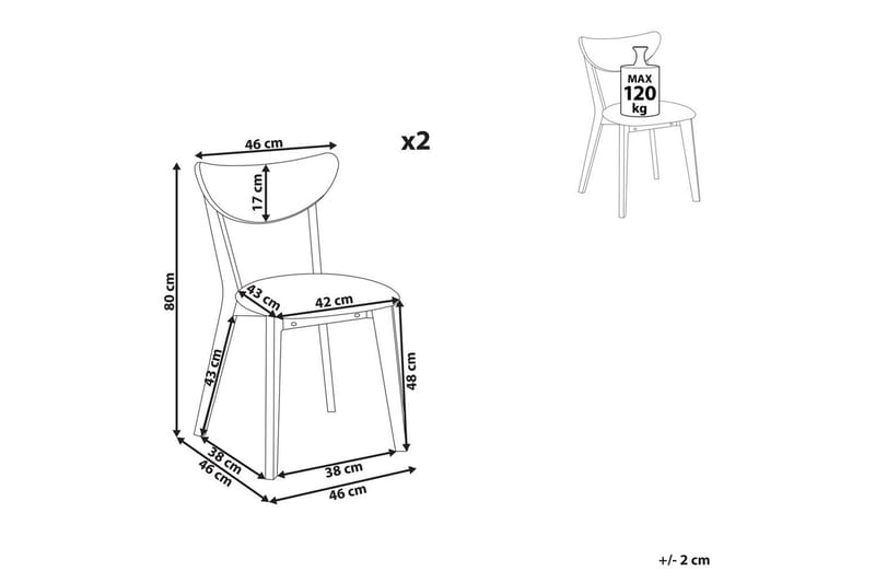 Set med 2 matstolar Erie - Möbler - Fåtölj & stolar - Matstol & köksstol
