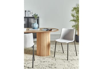 Set med 2 matstolar Esbon - Grå, svart - Möbler - Fåtölj & stolar - Matstol & köksstol