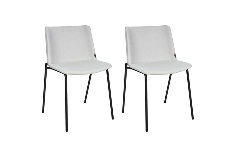 Set med 2 matstolar Esbon - Grå, svart - Möbler - Fåtölj & stolar - Matstol & köksstol