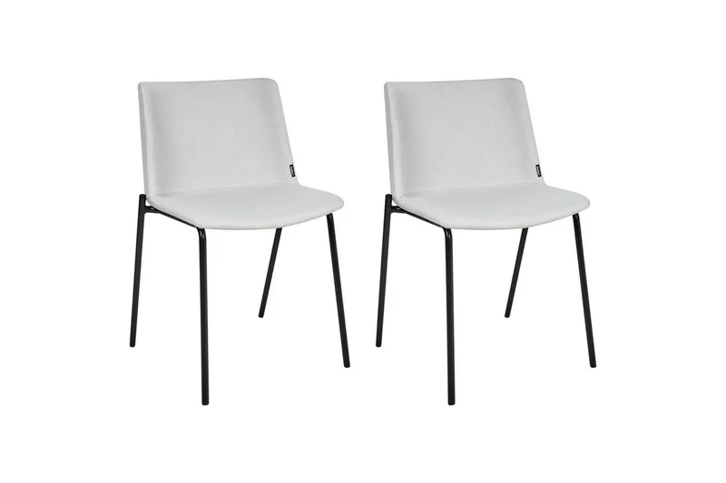 Set med 2 matstolar Esbon, Grå, svart