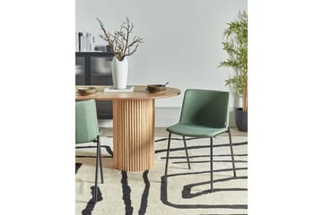 Set med 2 matstolar Esbon - Grön, Svart - Möbler - Fåtölj & stolar - Matstol & köksstol