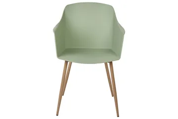 Set med 2 matstolar Fonda ll - Grönt, ljust trä - Möbler - Fåtölj & stolar - Matstol & köksstol