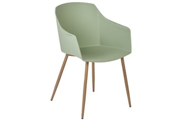 Set med 2 matstolar Fonda ll - Grönt, ljust trä - Möbler - Fåtölj & stolar - Matstol & köksstol