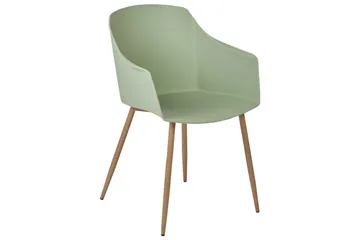 Set med 2 matstolar Fonda ll - Grönt, ljust trä - Möbler - Fåtölj & stolar - Matstol & köksstol